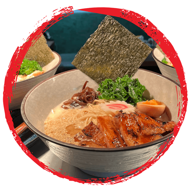Noodle Bowls
Choose rich, warming ramen or wok-fried Japanese noodles, both packed with bold flavours, fresh ingredients, and authentic sauces.